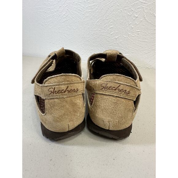 Skechers Open Air Active Outdoor Beige Tan Suede Leather Shoes Womens US Size 6 - Picture 4 of 8